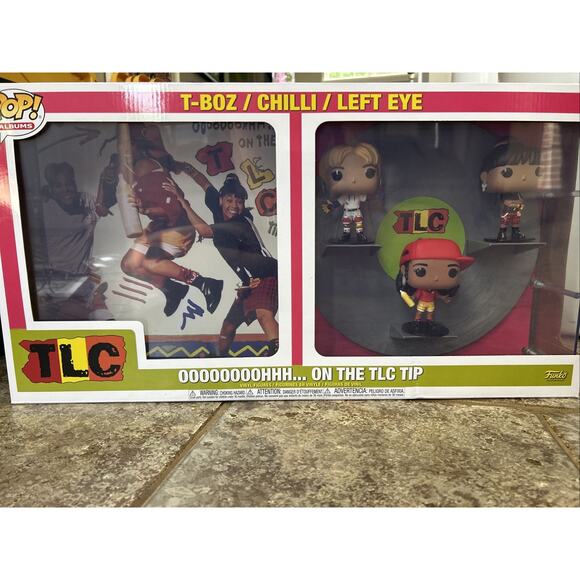 Funko Pop TLC Ooooh sur la couverture de l'album TLC Tip Deluxe